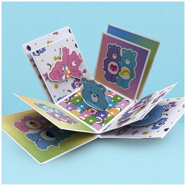 Care Bears Die and A5 Stamp Set Bear Hugs | Care Bears Clouds and Rainbows - Image 2