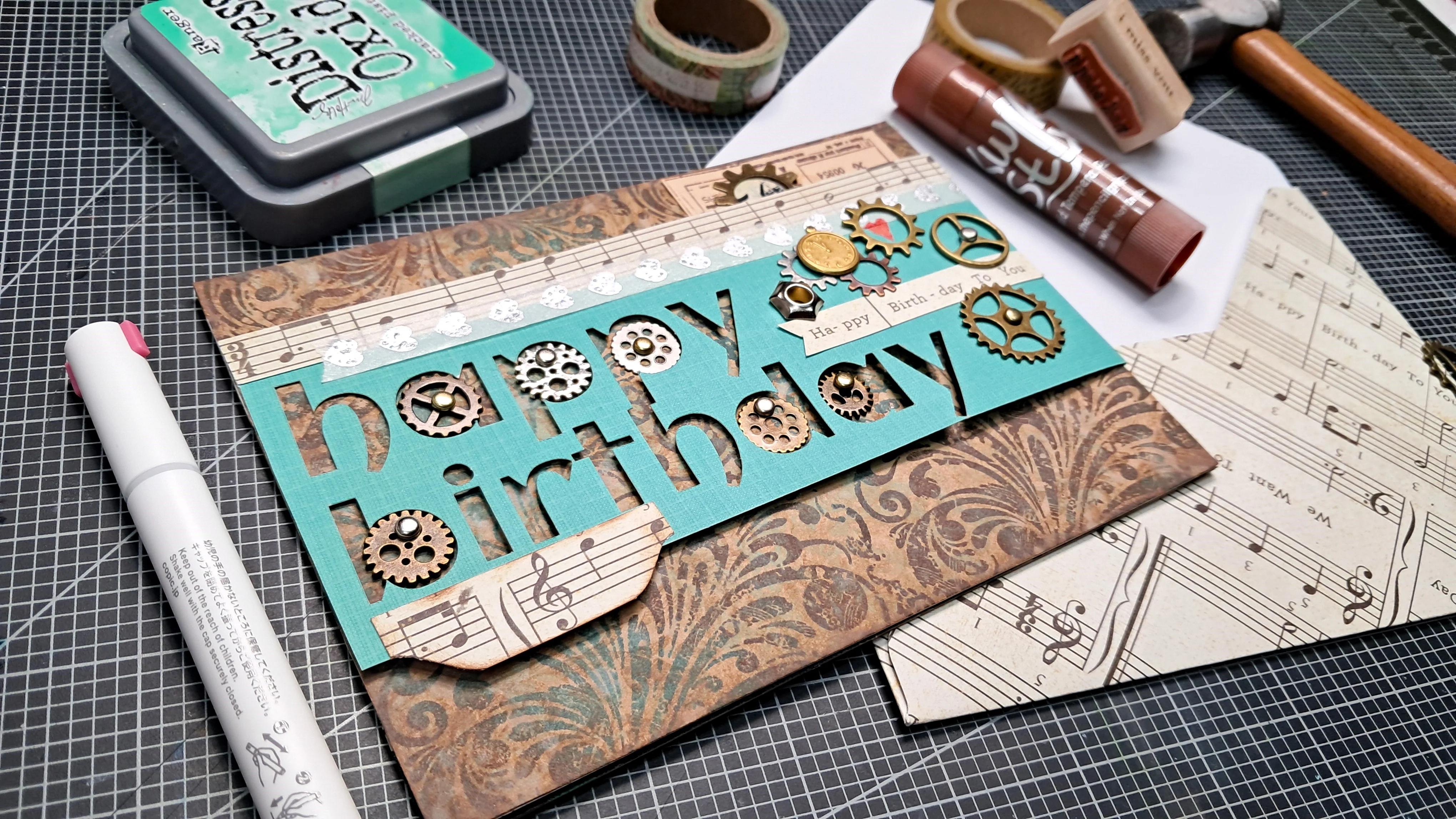 Frugal Crafter A5 Stamp Set Damask Background | Palette of Possibilities - Image 2