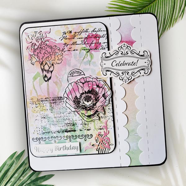 Frugal Crafter A6 Watercolour Card Pack Watercolour Florals by Lindsay Weirich | Set of 4 - Image 3