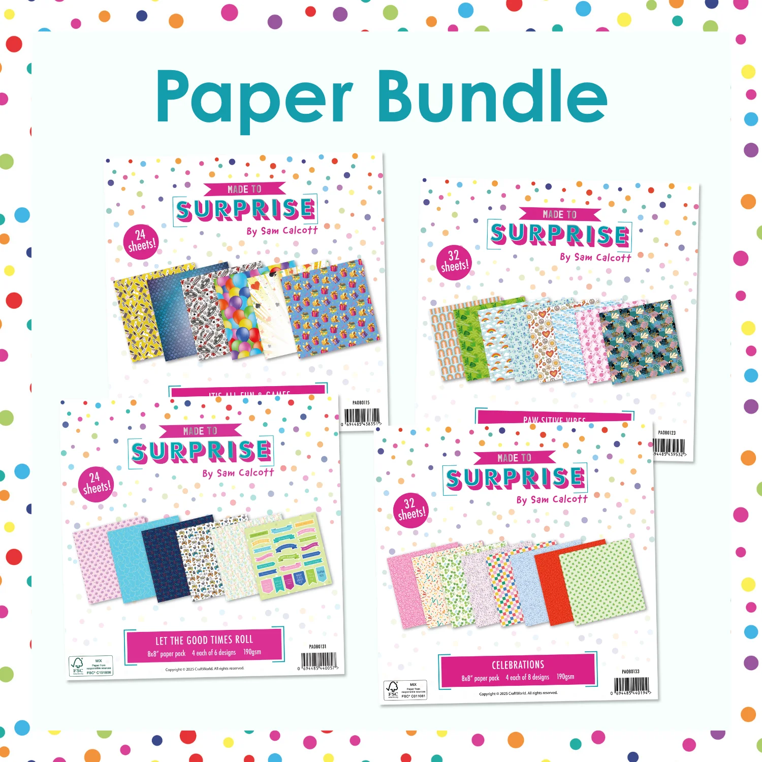 Made To Surprise | 6th Birthday Paper Pad Bundle