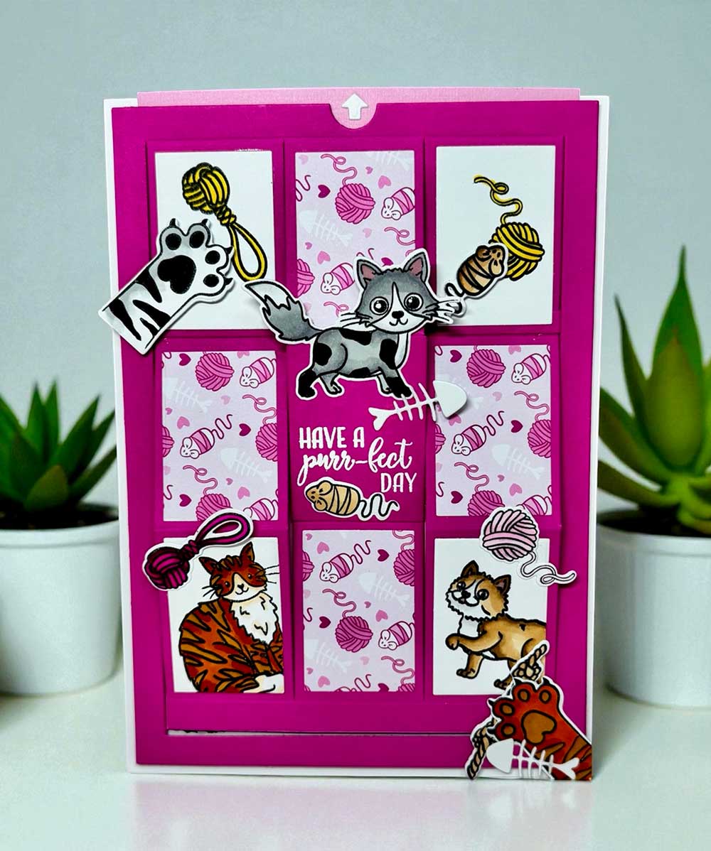 Made to Surprise 8'' x 8'' Paper Pack Paws-itive Vibes  | Glide & Slide - Image 2