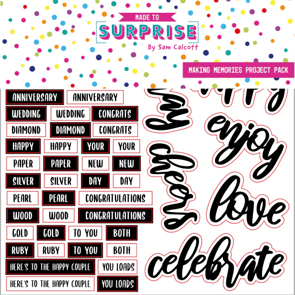 Made to Surprise 8'' x 8'' Project Pack Making Memories | Circular Waterfold