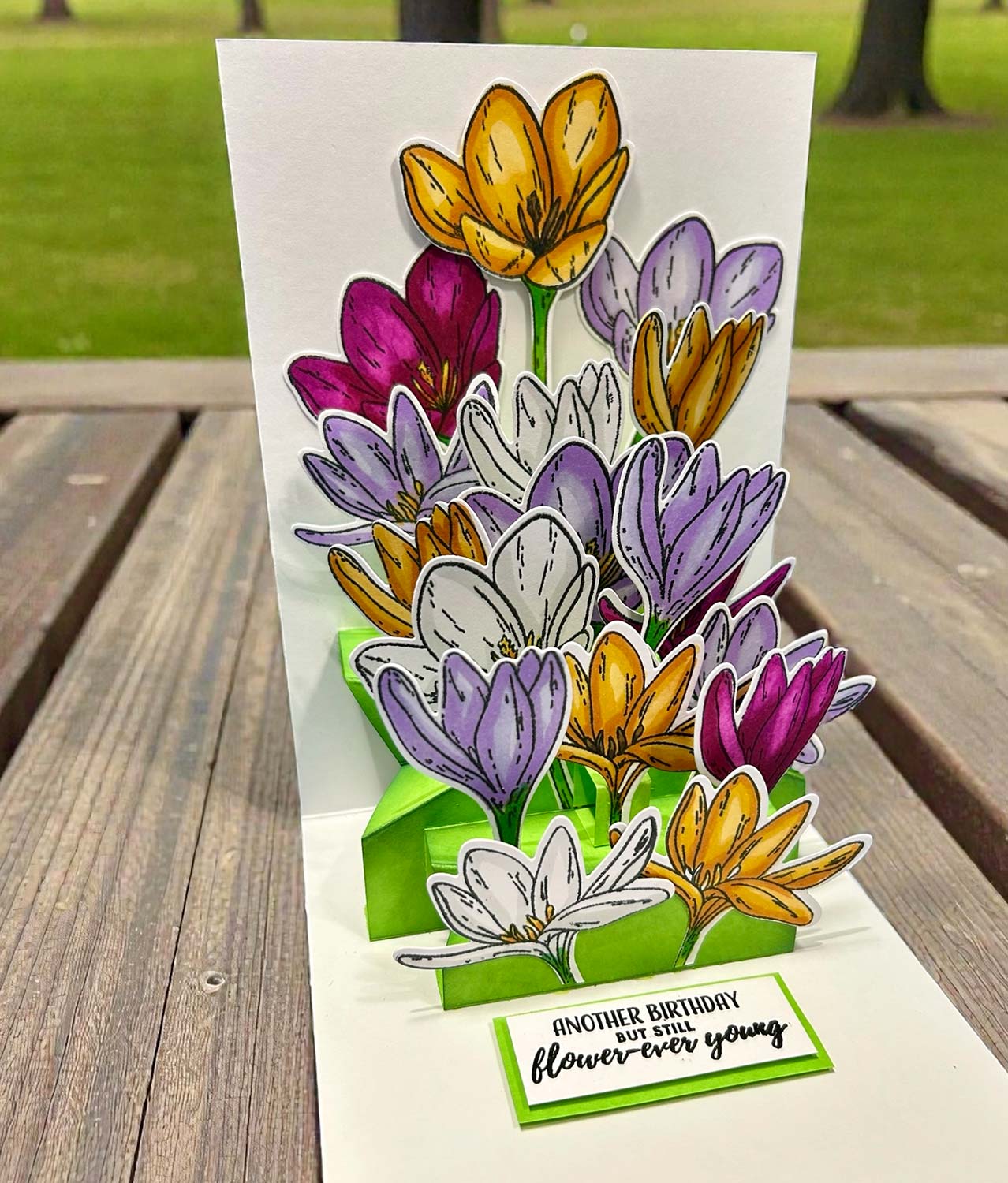 Made to Surprise A5 Stamp and Die Large Crocuses | Bloomin' Wonderful - Image 2