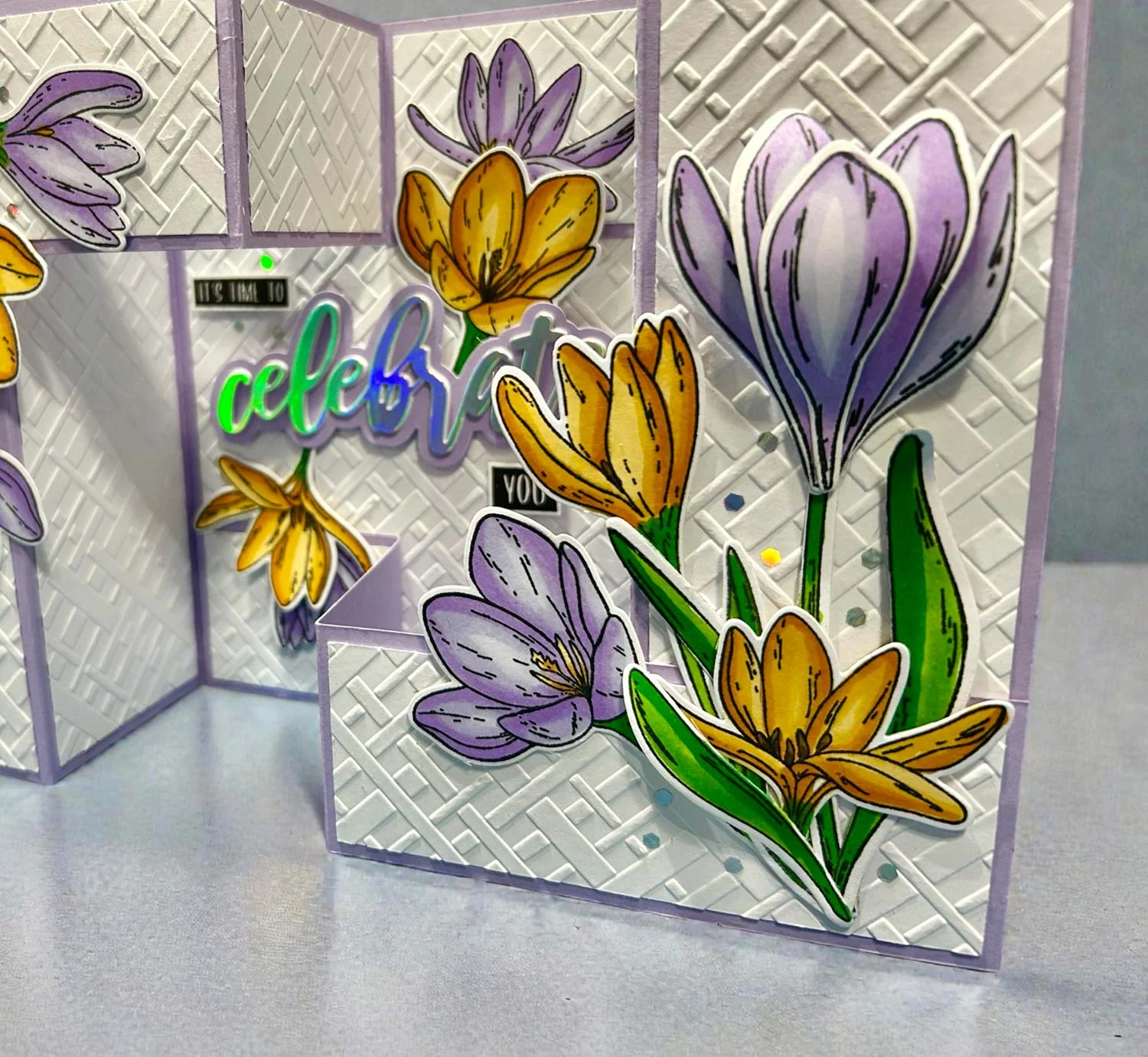 Made to Surprise A5 Stamp and Die Large Crocuses | Bloomin' Wonderful - Image 3