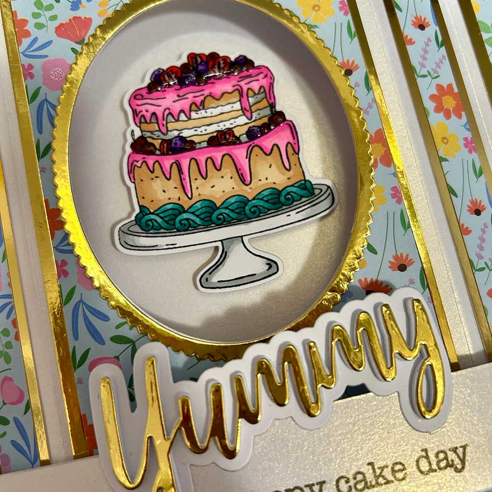 Made to Surprise A5 Stamp and Die Set Cake & Cocktail | Going Full Circle - Image 3