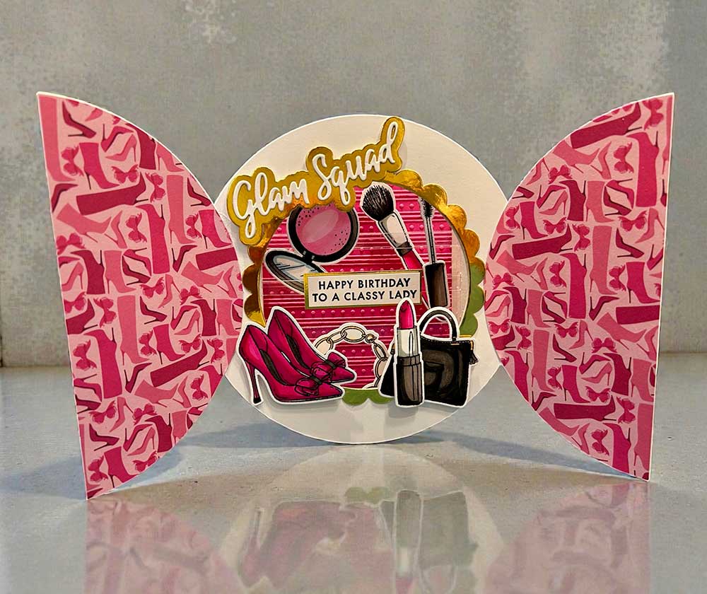 Made to Surprise A5 Stamp and Die Set Head Over Heels | Going Full Circle - Image 4