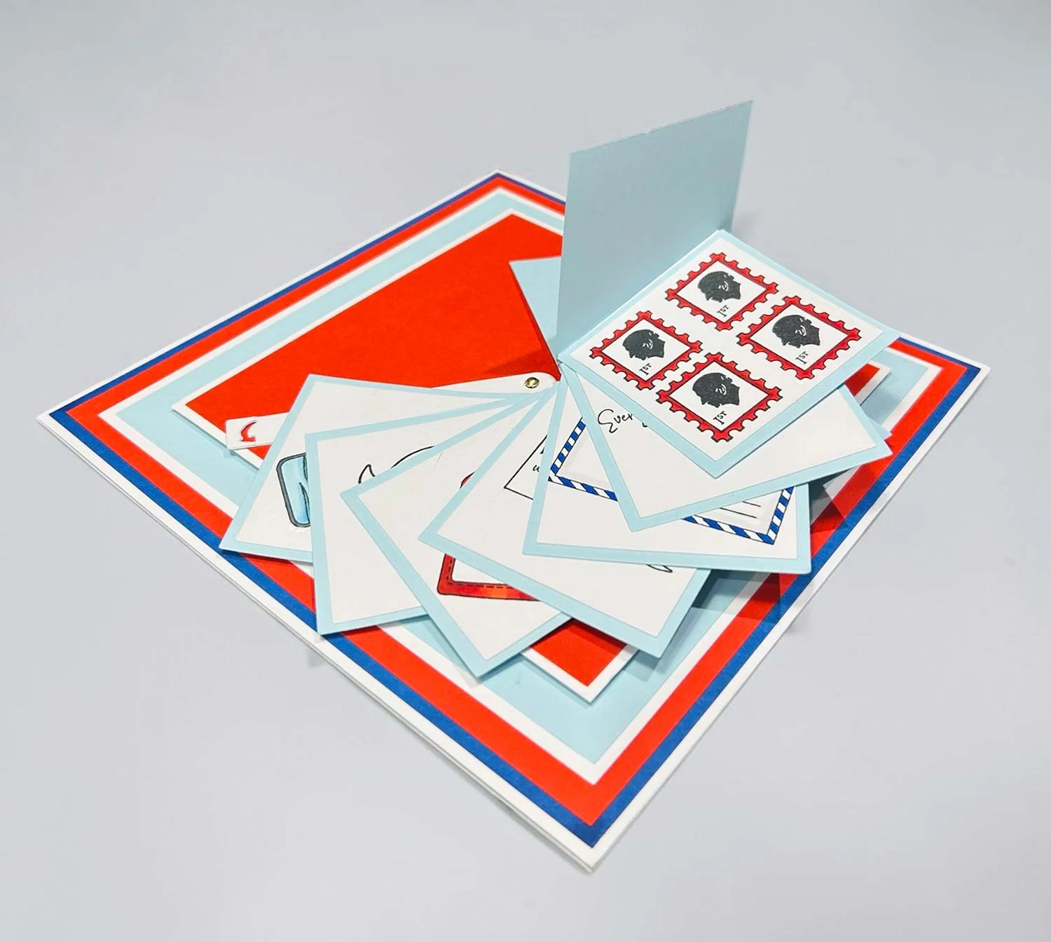 Made to Surprise A5 Stamp and Die Set Memorable Moments | Circular Waterfold - Image 3