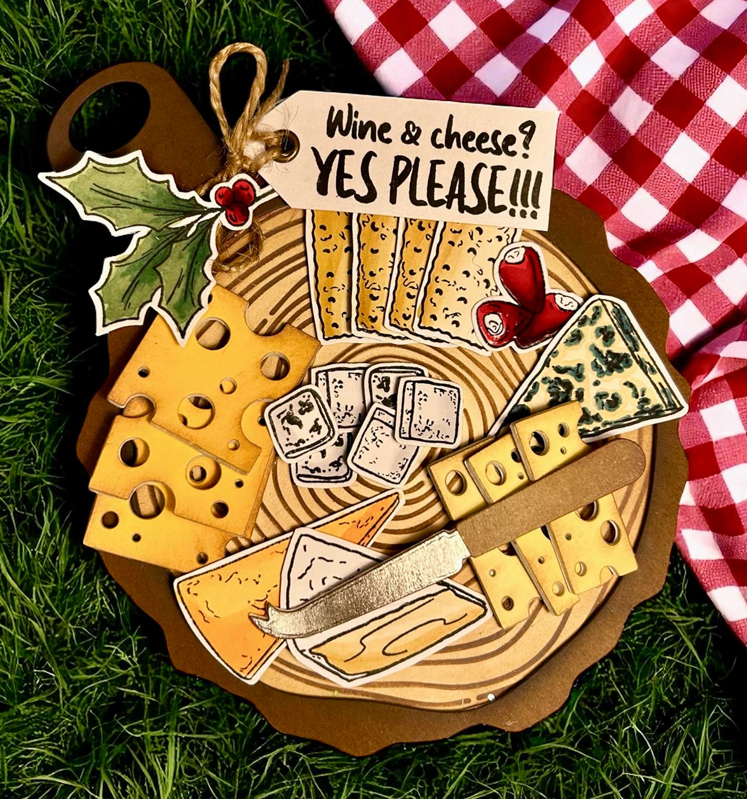 Made to Surprise A5 Stamp and Die Set Party Food | Going Against The Grain - Image 3