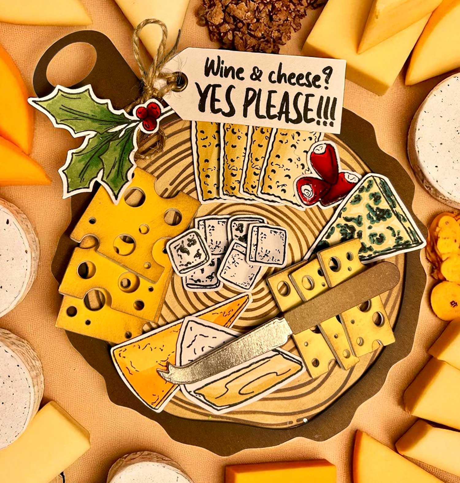 Made to Surprise A5 Stamp and Die Set Party Food | Going Against The Grain - Image 4