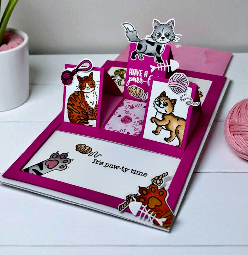 Made to Surprise A5 Stamp and Die Set Paw-sitively Cute | Glide & Slide - Image 4