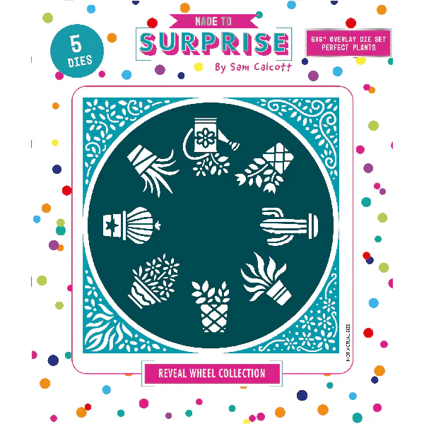Made To Surprise Overlay Die Set 6in x 6in Perfect Plants Set of 5 | Reveal Wheel Collection