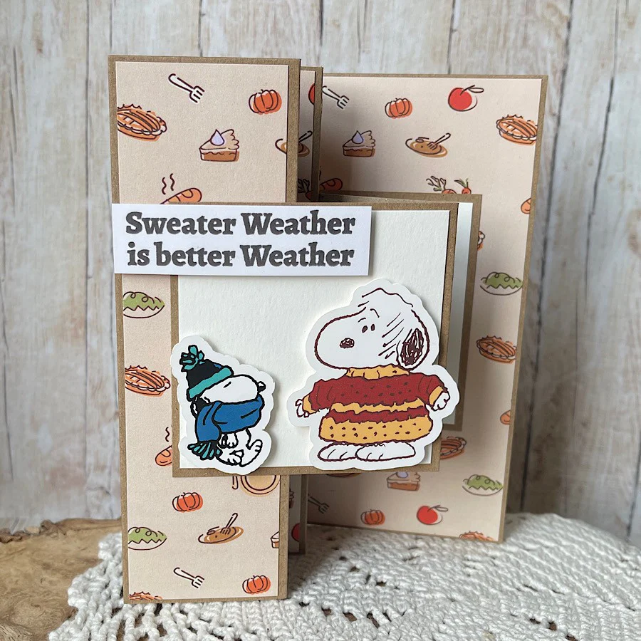 Peanuts 8 x 8 Paper Pack Fall Is Here | Chill Out & Be Thankful - Image 4