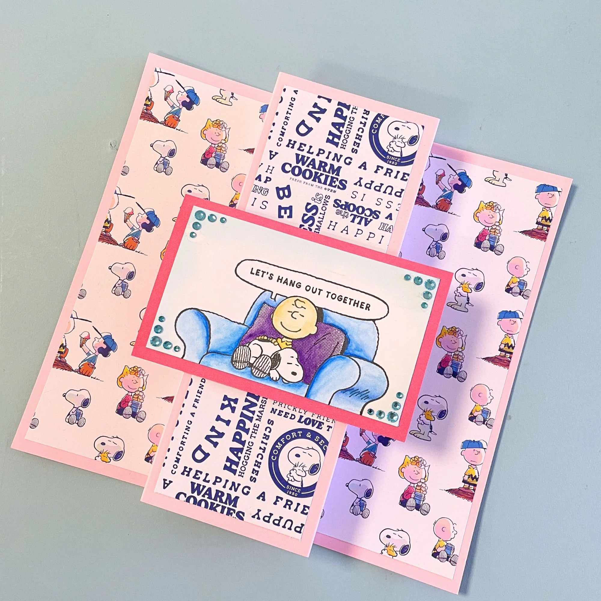 Peanuts Die and A5 Stamp Set Best of Friends | Peanuts 75th Anniversary - Image 2
