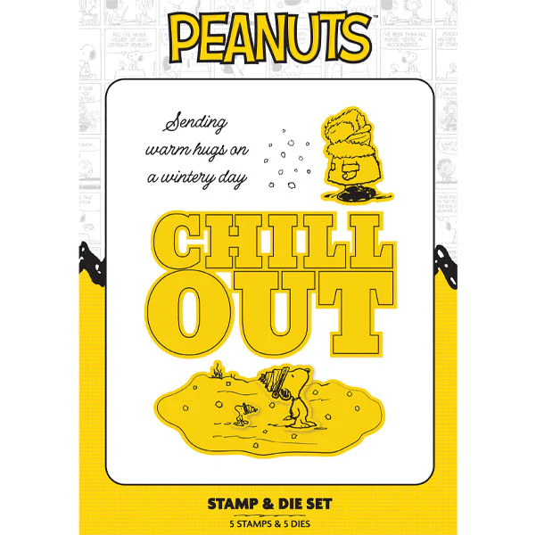 Peanuts Die and A6 Stamp Set Chill Out | Winter Break