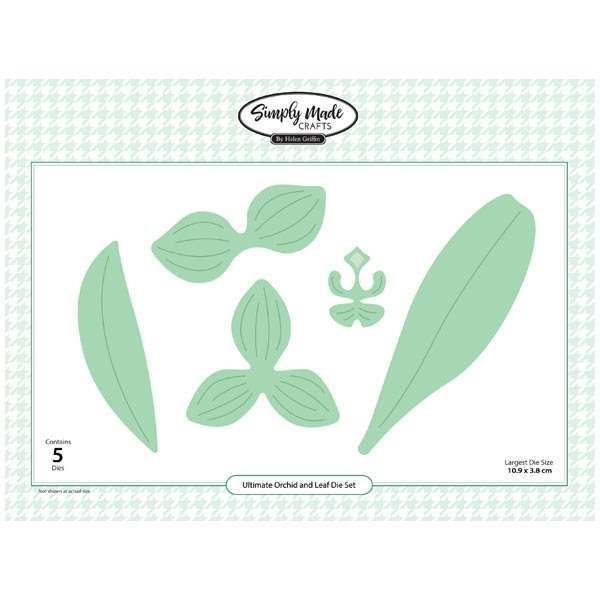 Simply Made Crafts Die Set Ultimate Orchid and Leaf Set of 5 | Botanical Collection - Image 6